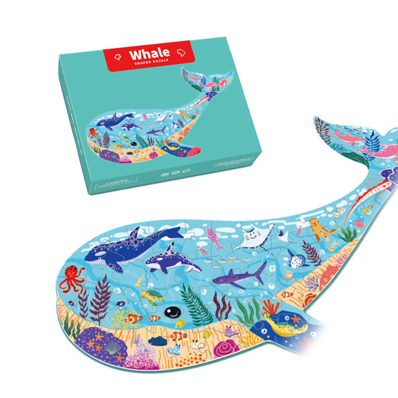 Educational Puzzles Toys Animals Shape Jigsaw Puzzles For Children.