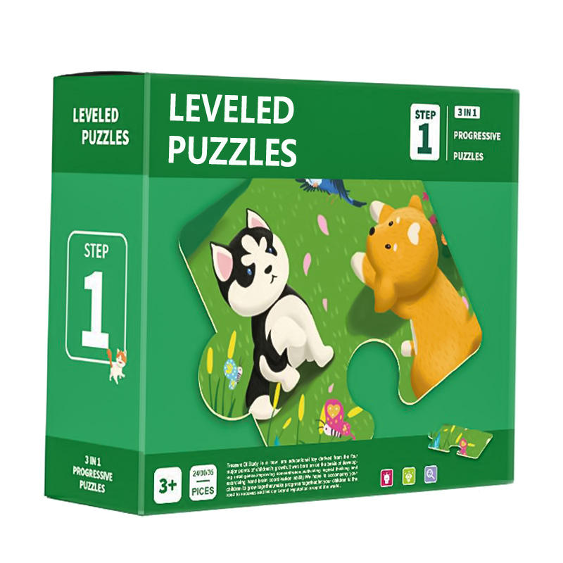 Preschool Educational Children Learning Play Teaching Paper Toy Jigsaw Puzzles