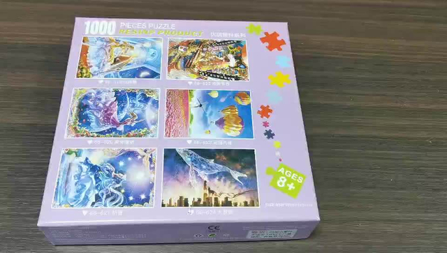 Intelligent Game Puzzle Educational Toys Color Box Plastic Jigsaw Puzzle