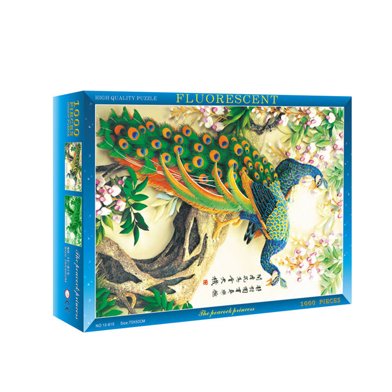 High Quality 1000 Pieces Classic Custom Adult Gift Jigsaw Paper cardboard Sublimation Blank Puzzle