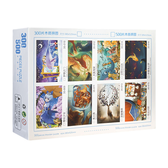 Custom Wholesale 500 1000 2000 Pieces Jigsaw Puzzle Personalized cardboard Adults Puzzles