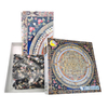 Manufacturers Custom Educational Toys Black Cardboard Round Shape Jigsaw Puzzles 1000 Pieces in China