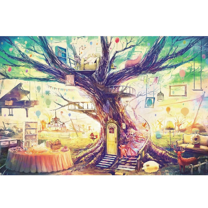 Hot Selling Wood Cartoon Intellectual Educational Play 1000 pcs Jigsaw Puzzles Toys
