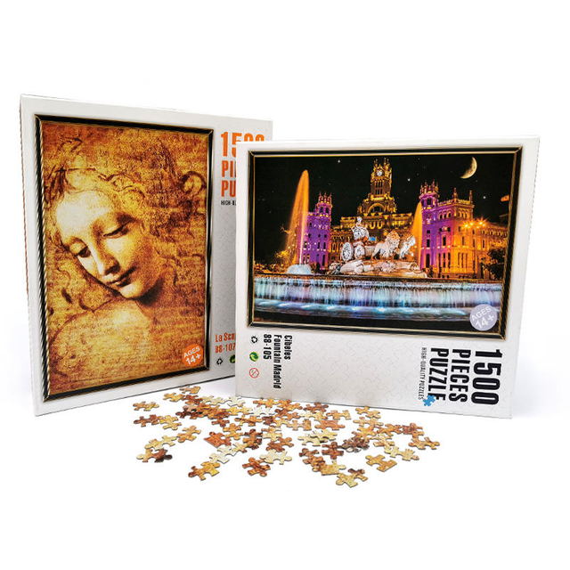 Personalized Cutting Dies for Jigsaw Puzzle with Custom Printing 1000 1500 2000 Pcs Jigsaw Puzzle for Adult