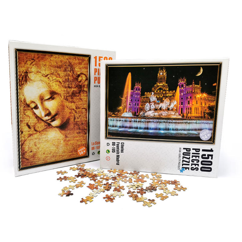 Adults Toys Educational Game Thick Chipboard Jigsaw Puzzle 1500 Pieces