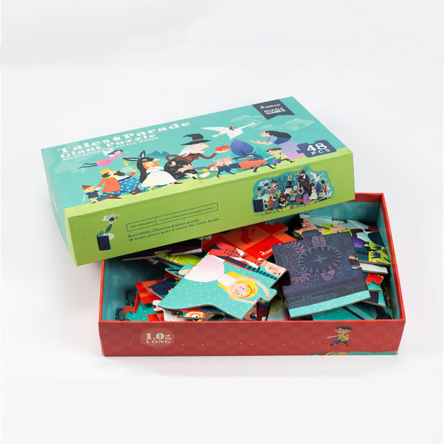 Factory Price Intelligence 48 Piece Big Floor Puzzle Animal Kids Toy customized Wooden Jigsaw Puzzle