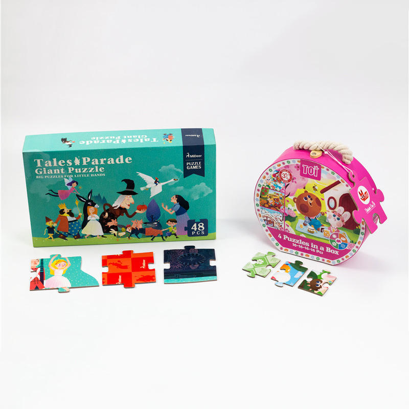 Factory Price Intelligence 48 Piece Big Floor Puzzle Animal Kids Toy customized Wooden Jigsaw Puzzle
