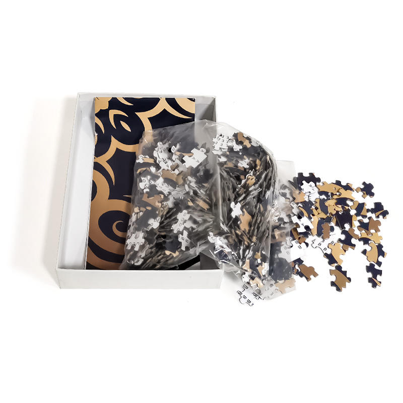 Small MOQ Circular Paper Cardboard Puzzles Round Flower Jigsaw Puzzle manufacturer