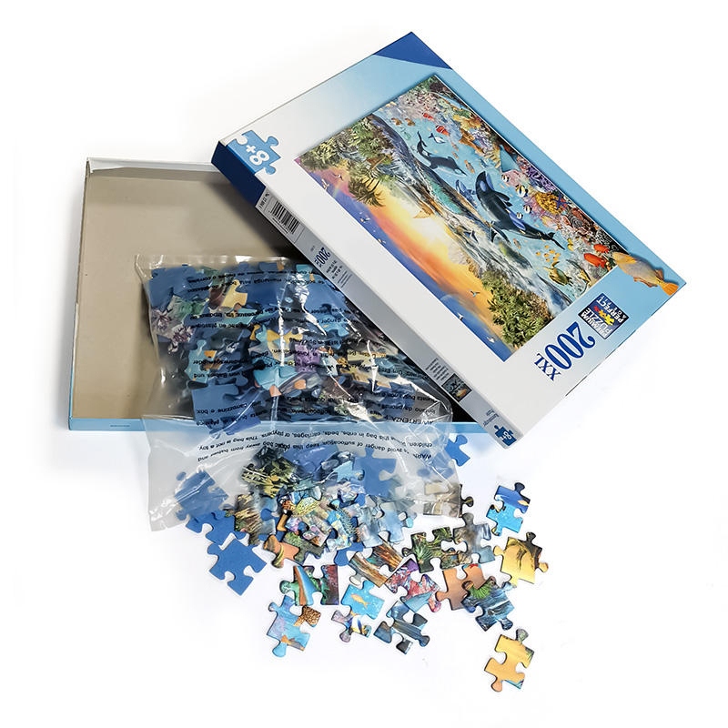 Preschool Educational Toys Puzzles Children Kids Paper Cardboard Jigsaw Puzzles