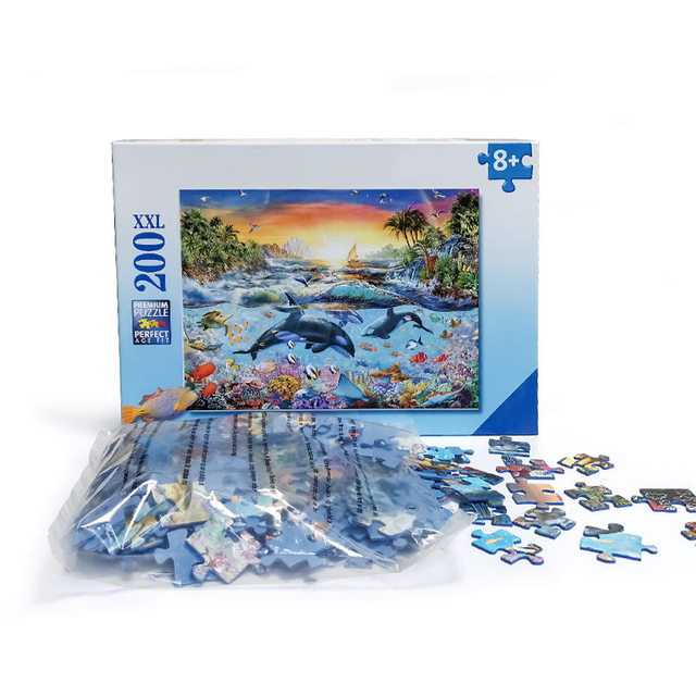 Preschool Educational Toys Puzzles Children Kids Paper Cardboard Jigsaw Puzzles