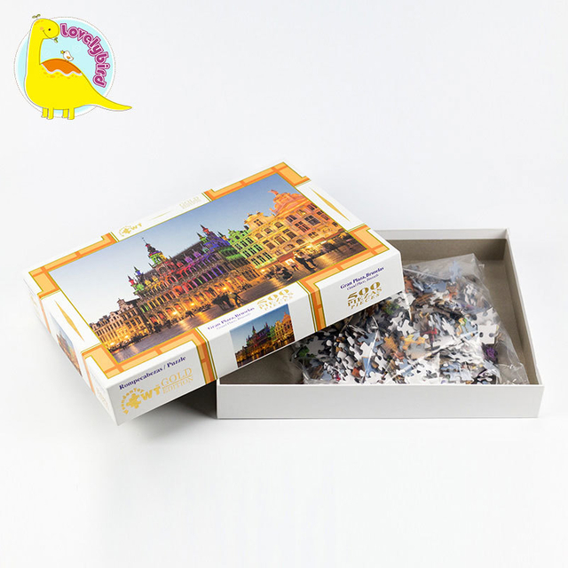 Custom Puzzle 1000 Piece 500pc Hot Stamping And Embossing Puzzle