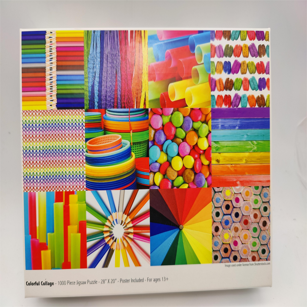 Wholesale factory puzzle products for Adult Game Custom design cardboard 1000 pcs jigsaw puzzles
