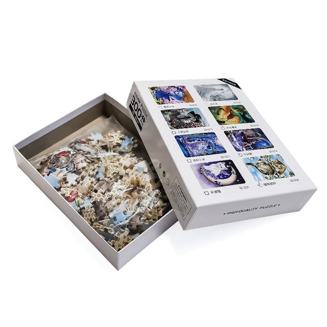 Wholesale Personalized Custom Wooden 100 300 500 1000 Pieces Jigsaw Puzzles Kids And Adult