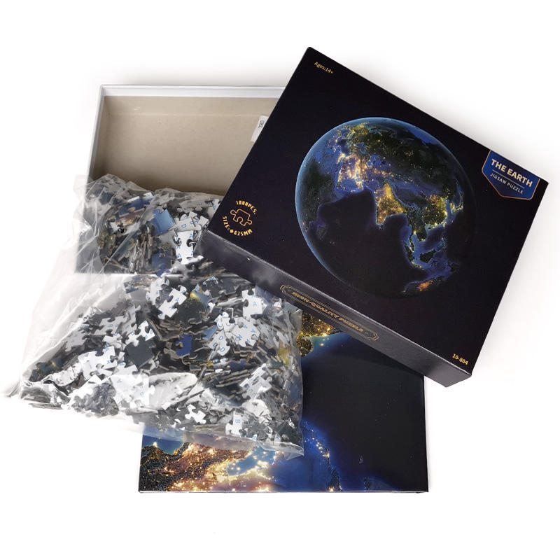 Circle Puzzle Educational Toys earth Round 500pcs jigsaw puzzle for kids adult