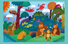 Wholesale Customize 48 Pieces Cardboard Children Jigsaw Puzzles for Kids Toy