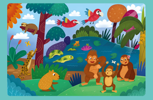 Wholesale Customize 48 Pieces Cardboard Children Jigsaw Puzzles for Kids Toy