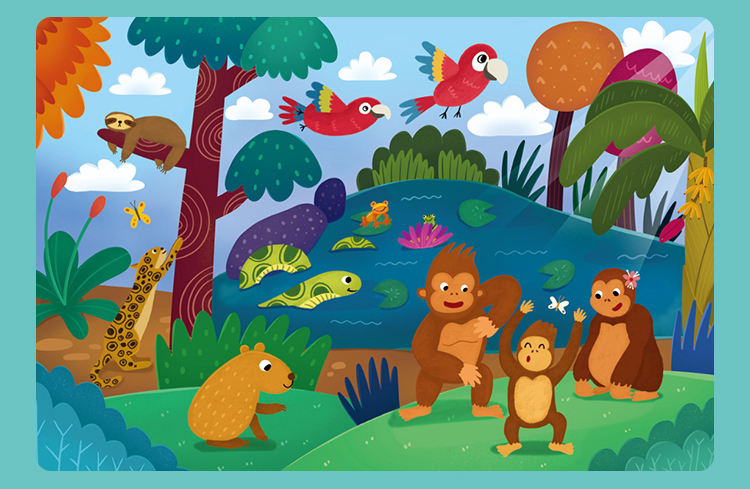 Wholesale Customize 48 Pieces Cardboard Children Jigsaw Puzzles for Kids Toy