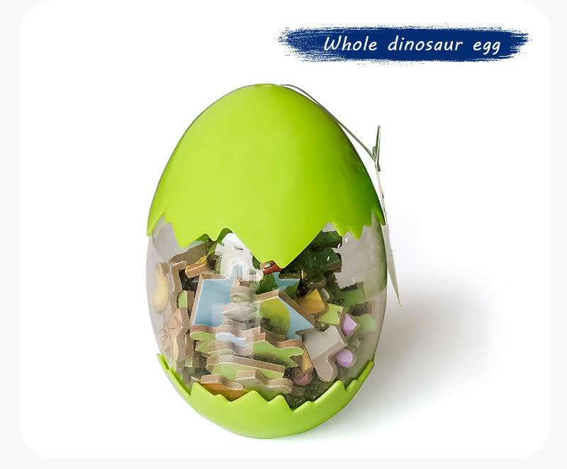 Kids Cartoon Dinosaur Pattern 60 Piece Baby Jigsaw Puzzle With Dinosaur Eggs Color Packaging Box