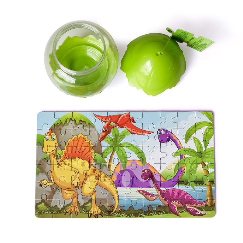Kids Puzzle Dinosaur Eggs Packaging Box 60 Pieces Jigsaw Puzzle For Baby