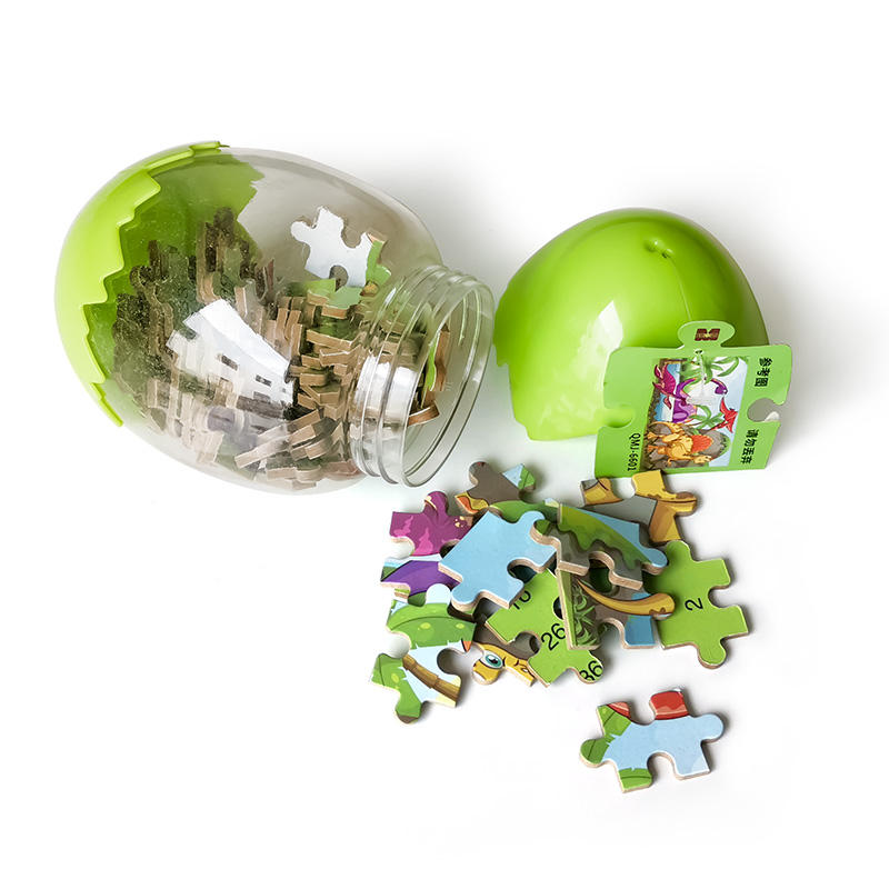 Kids Puzzle Dinosaur Eggs Packaging Box 60 Pieces Jigsaw Puzzle For Baby