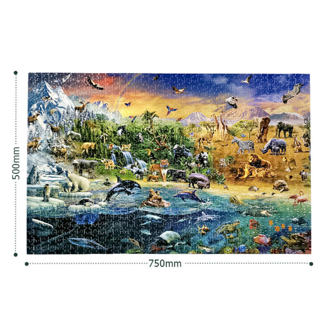 New Style Hot Sale Cartoon DIY Business Wooden Jigsaw Puzzle For Adults