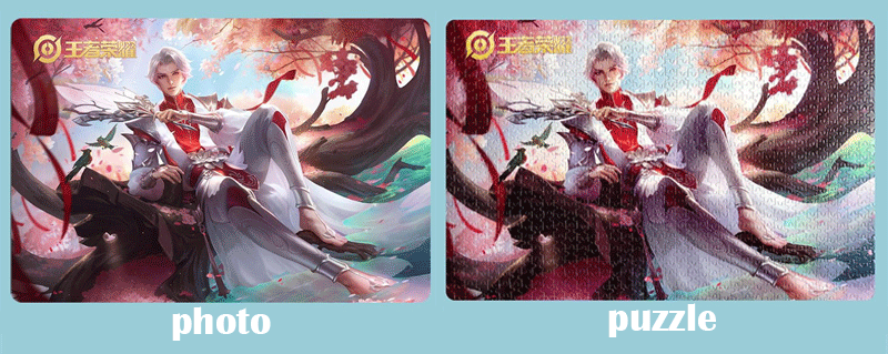 Free Sample High Quality Cardboard Custom Printing 100 300 500 1000 Pieces Jigsaw Puzzle