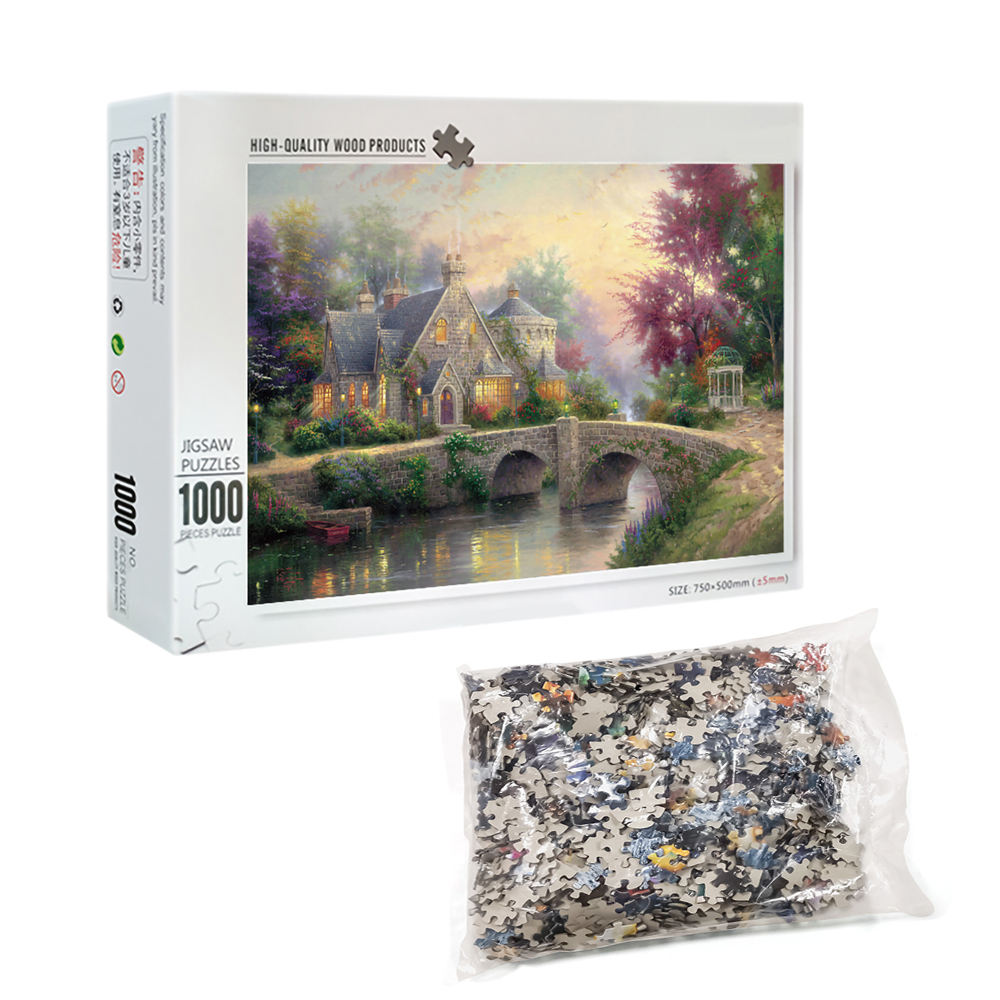 Factory Customize Jigsaw Puzzles Wooden 1000 Pieces For Teenagers
